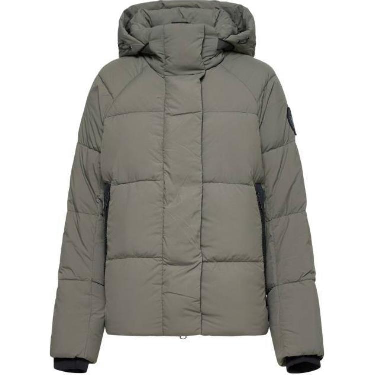 Canada Goose Logo Hoodie Jacket Women Gray