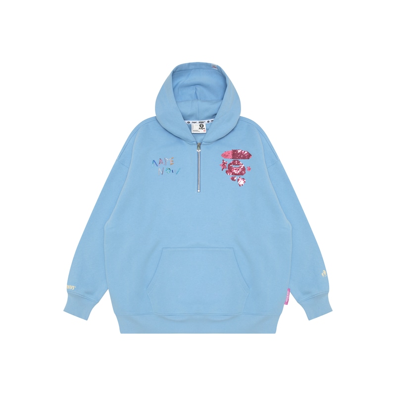 Aape Sequin Heart Hoodie