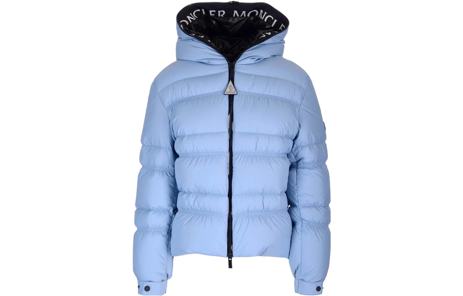 Moncler Hooded Zip Jacket Blue