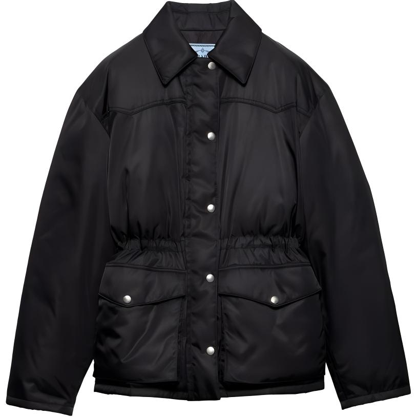 Prada SS24 Single-Breasted Flight Jacket Black