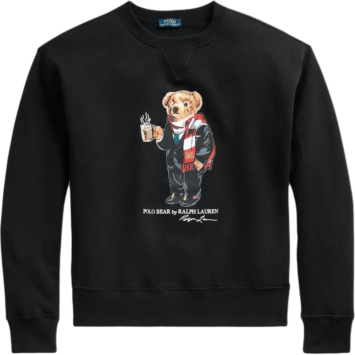 Polo Ralph Lauren FW23 Bear Crewneck Sweatshirt Black