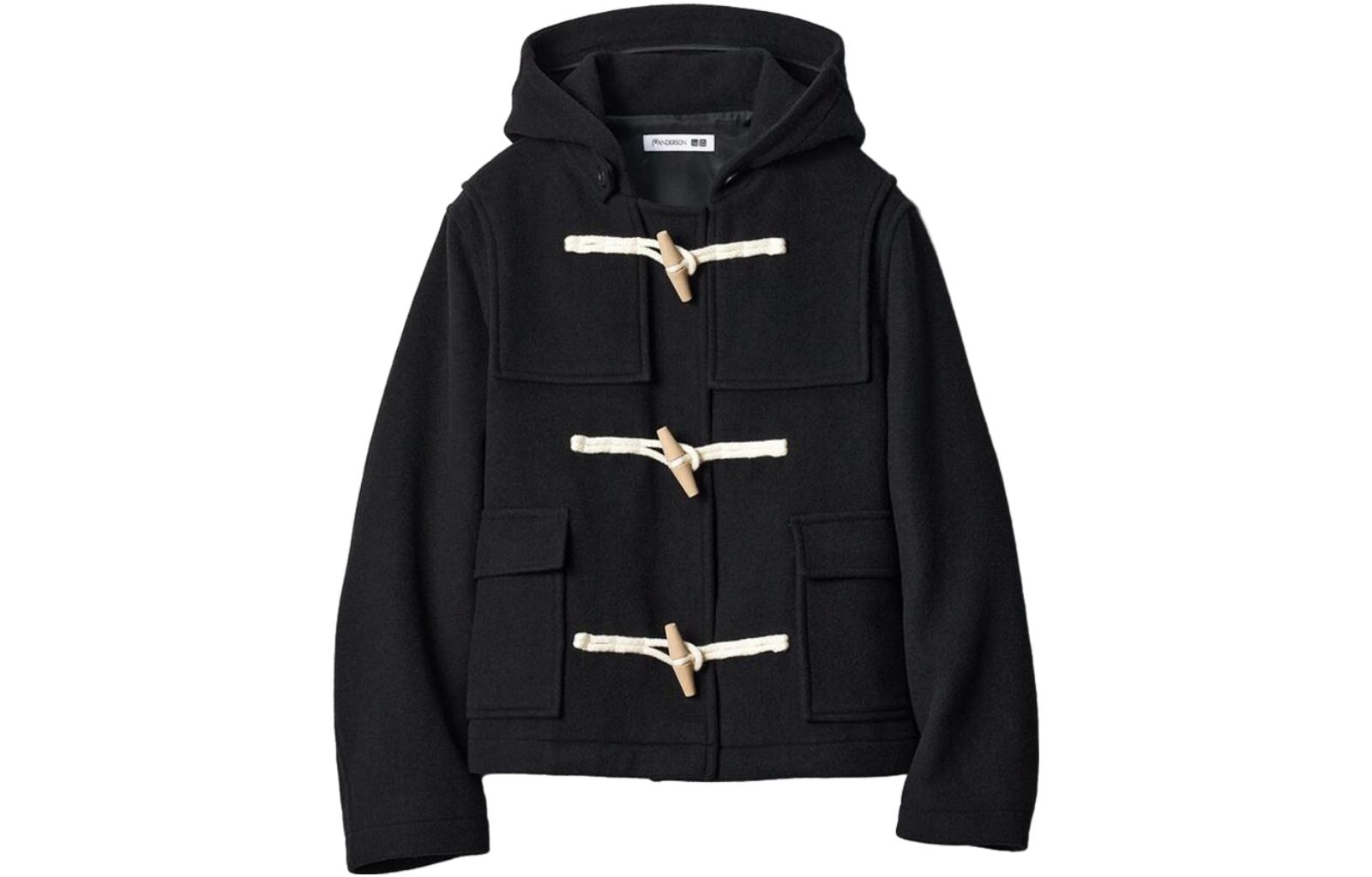 UNIQLO/优衣库 UNIQLO x JW Anderson FW23 Duffle Coat Black
