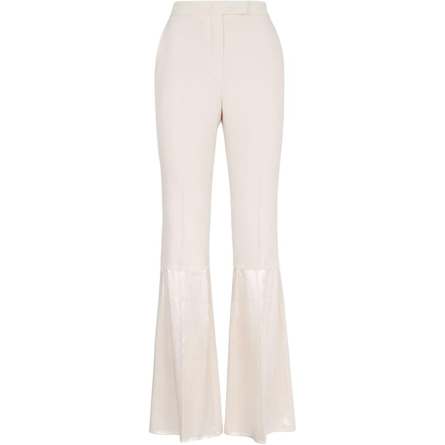 FENDI/芬迪 Fendi SS23 High Waist Flared Trousers Off White