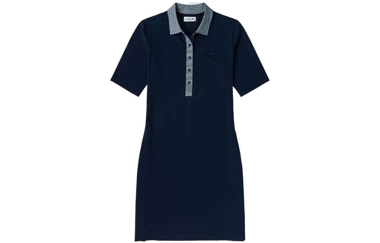 Lacoste SS22 Polo Dress Navy