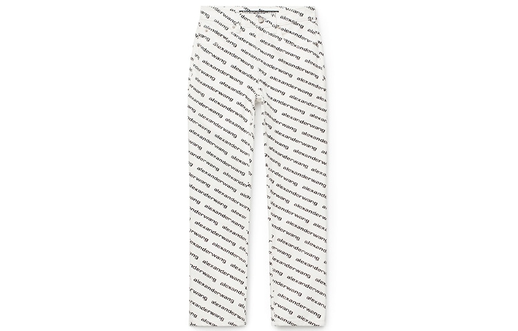 Alexander Wang High Waist Logo Jeans White