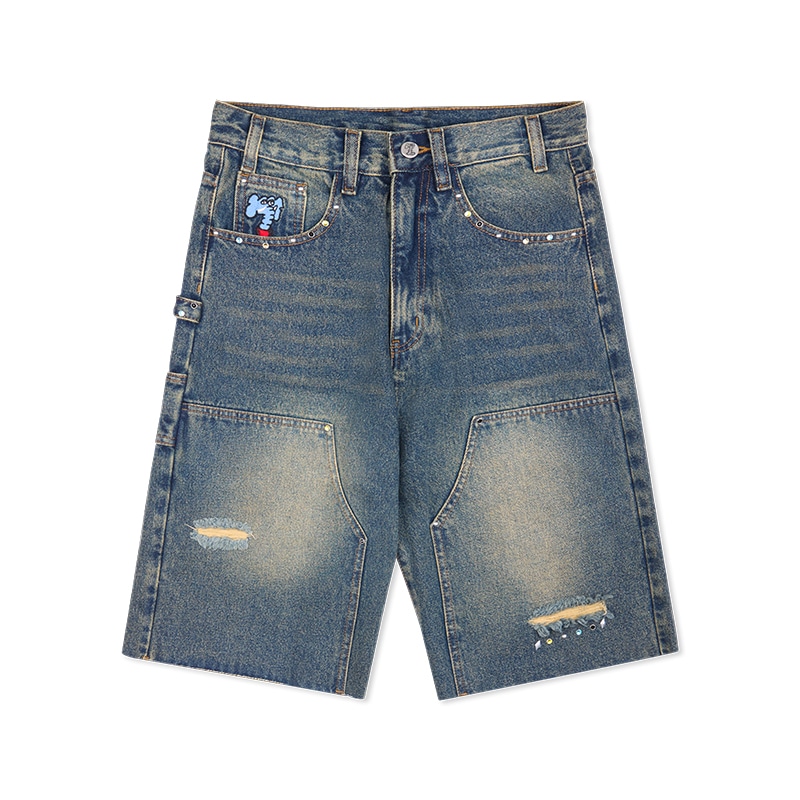 MIND ERROR Denim Shorts