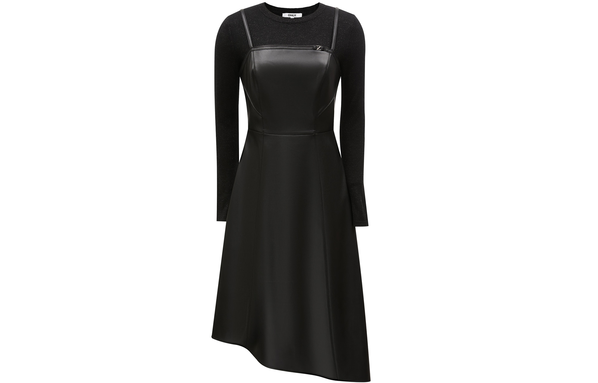 ONLY Asymmetric PU Dress