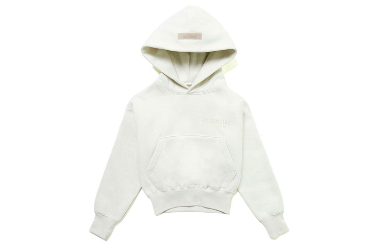 Fear of God Essentials Kids Pullover Hoodie Mozzarella