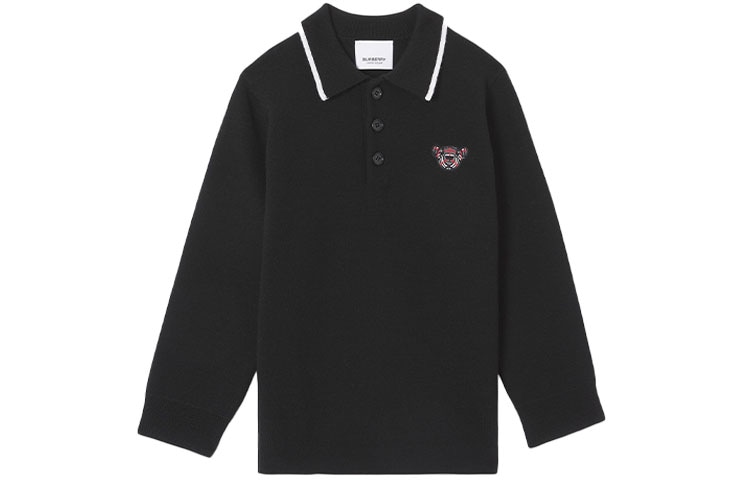 Burberry Teddy Bear Wool Blend Polo Shirt