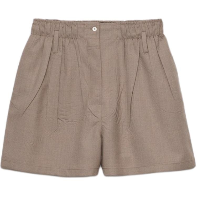 Prada Elastic Logo Shorts Sand