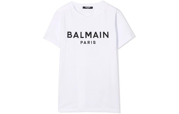 Balmain Kids FW22 White Logo T-Shirt