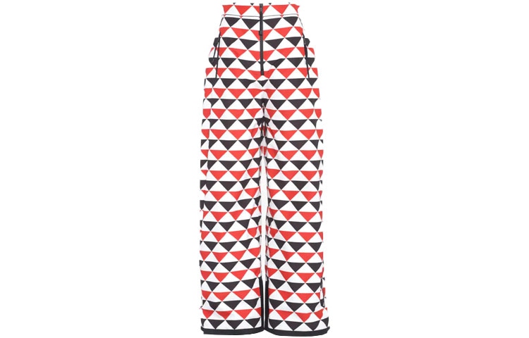 Prada SS22 Triangle Logo Ski Pants Red