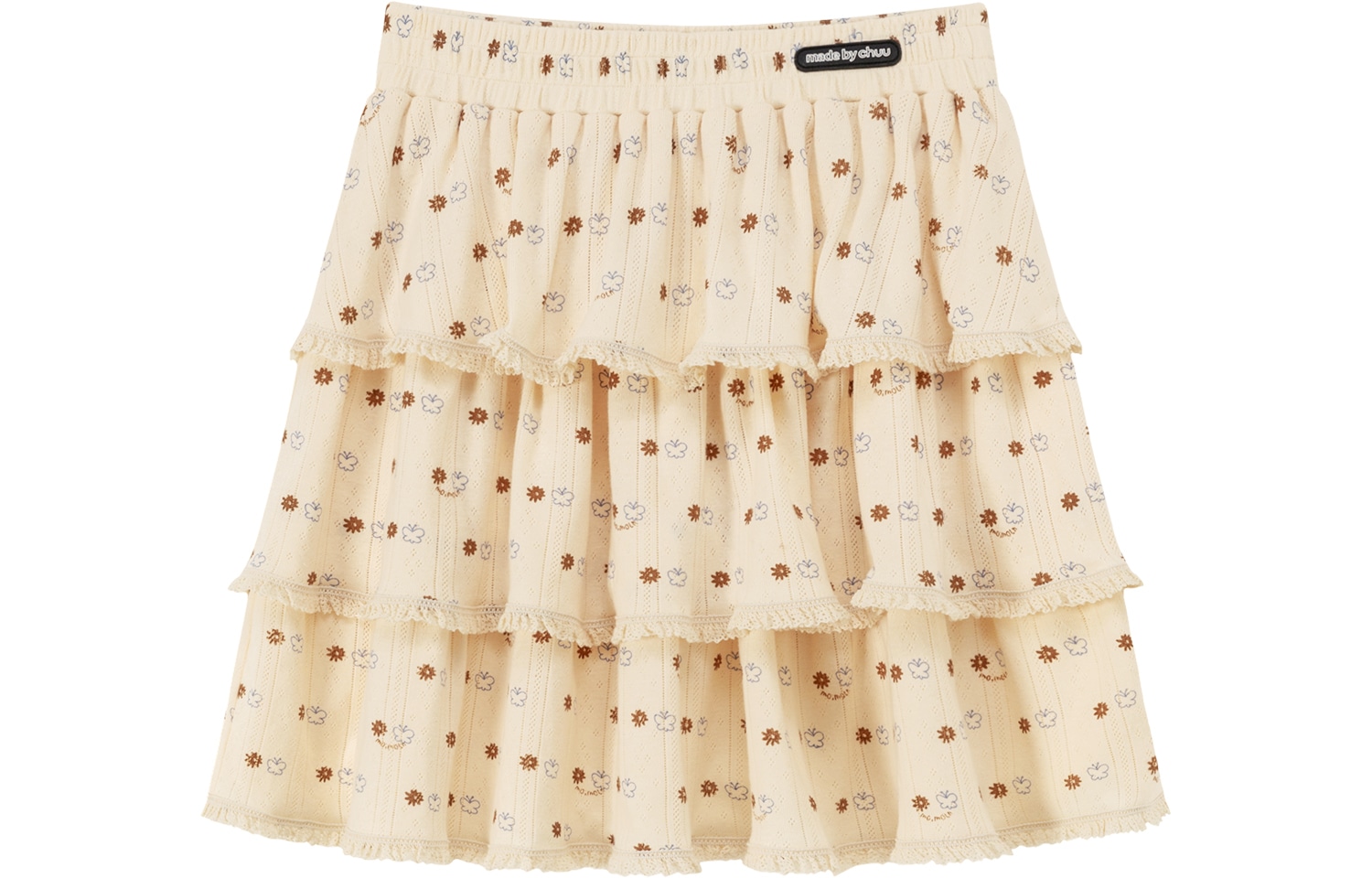 CHUU High Waist Floral Skirt