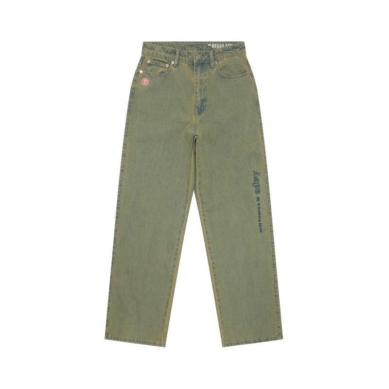 Aape Wide Leg Jeans Blue