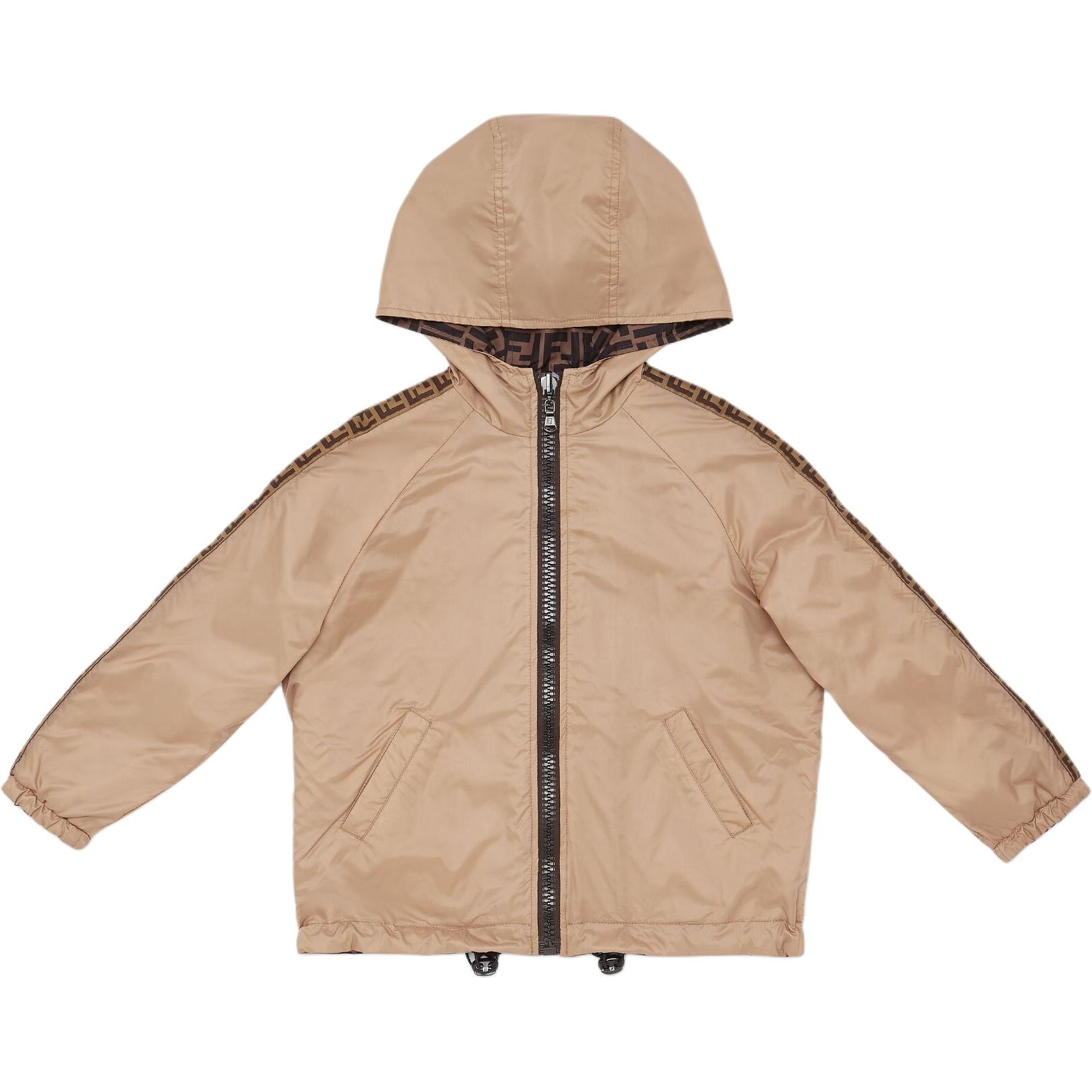 FENDI/芬迪 Fendi SS24 Logo Hoodie Jacket Beige