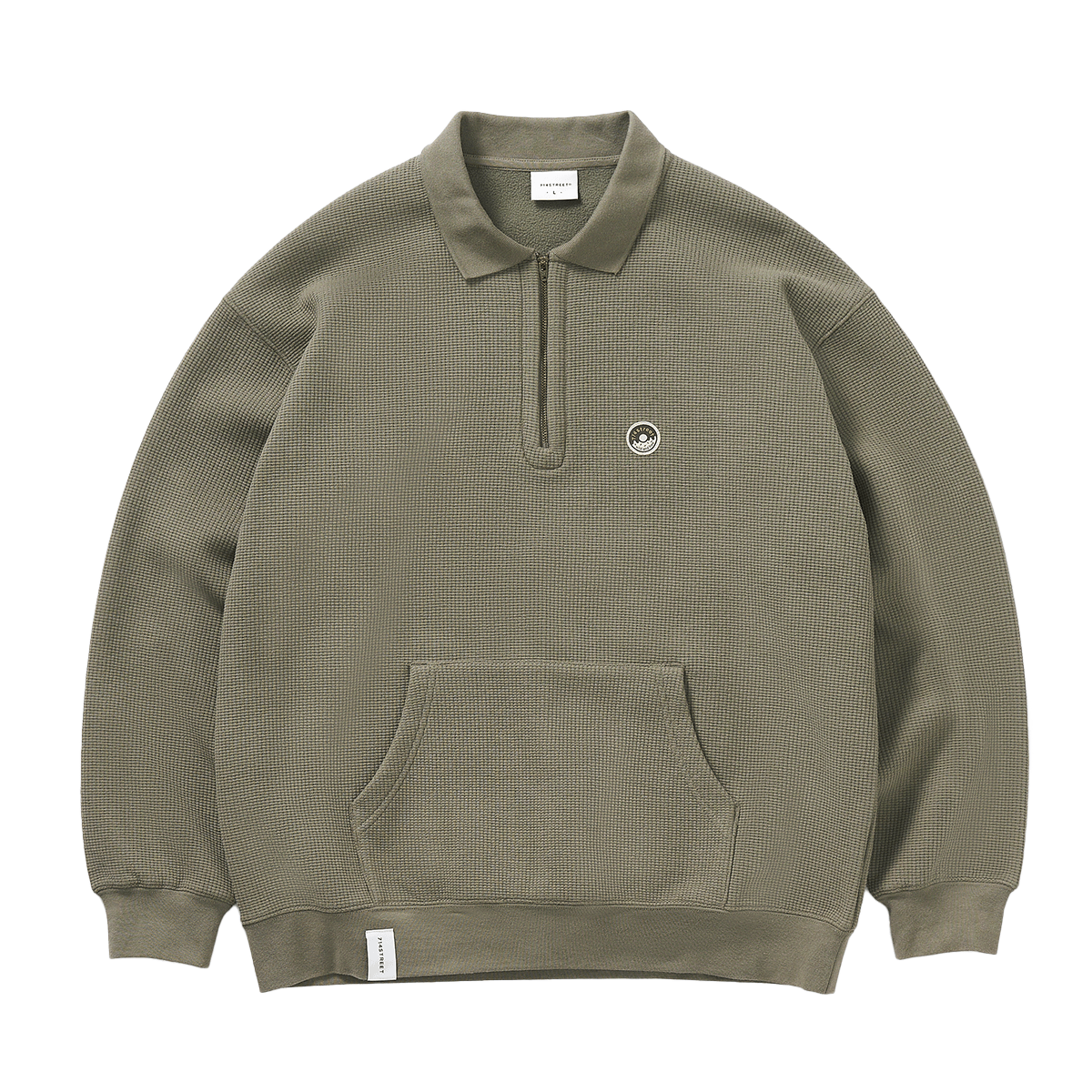 714STREET Waffle Half-Zip Pullover