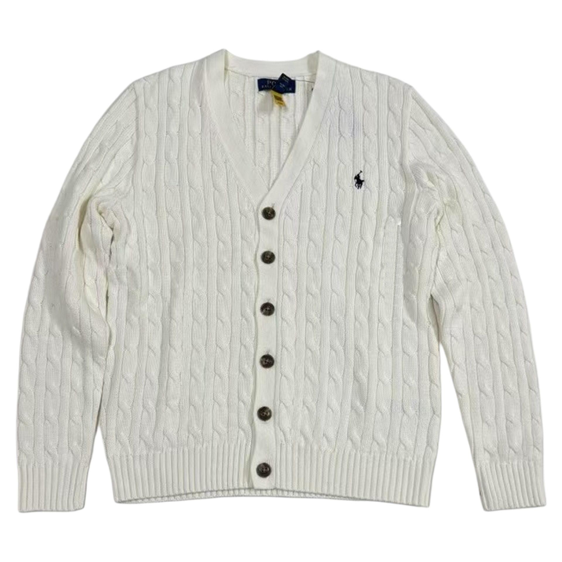 Polo Ralph Lauren V-Neck Cardigan White Kids