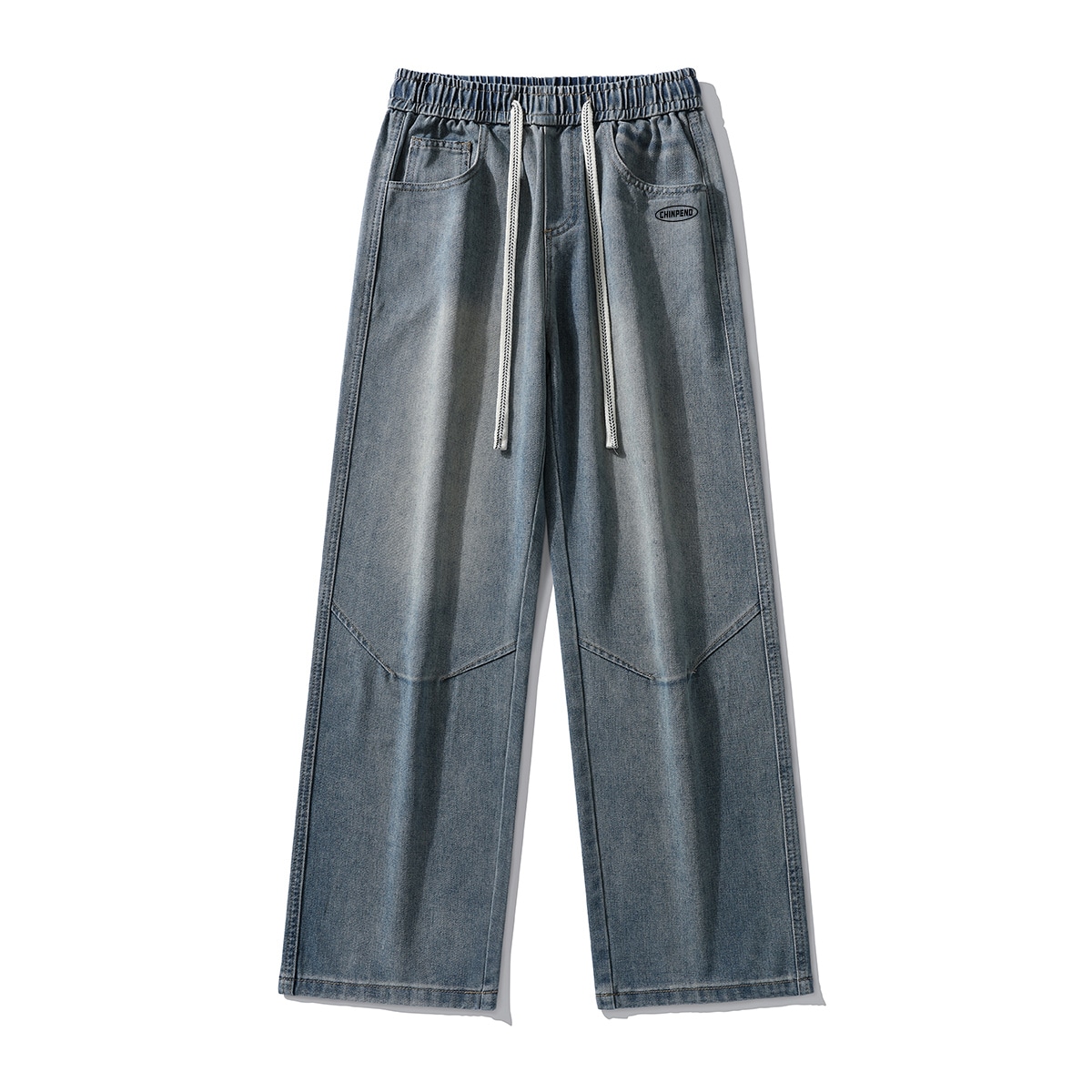 Chinpeno Loose Fit Wide Leg Jeans