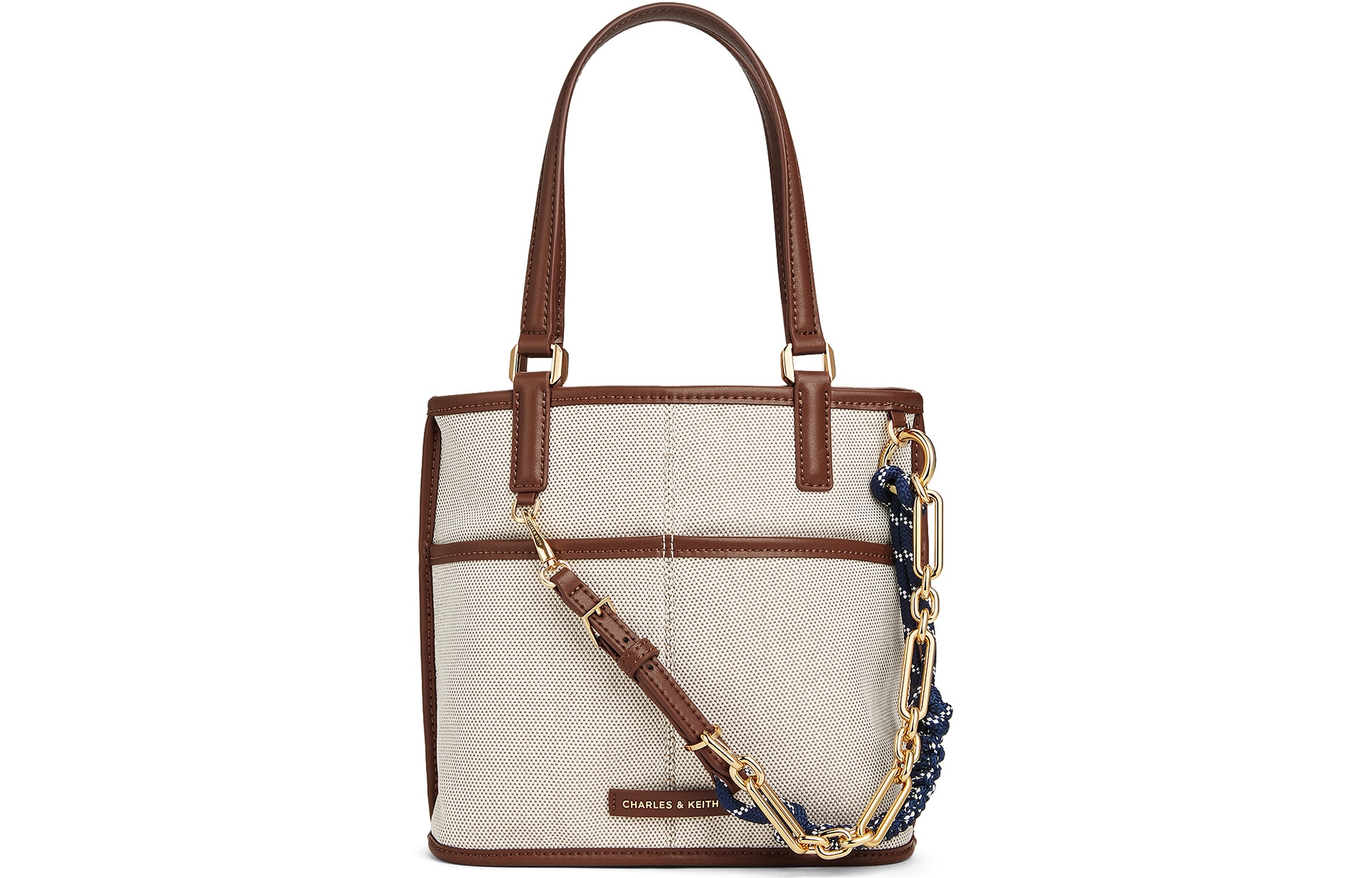 CHARLES&KEITH CHARLESKEITH ck Taupe Canvas