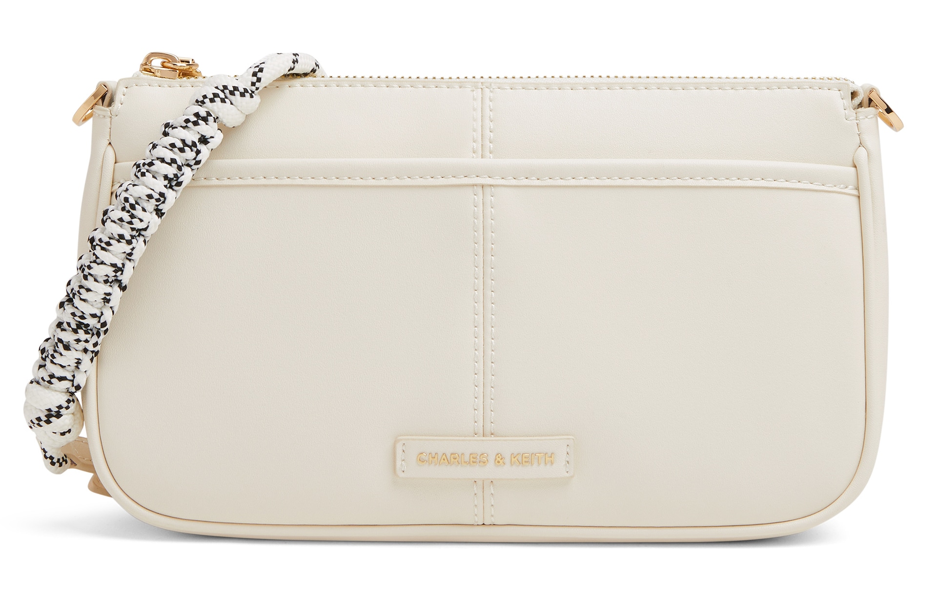 CHARLES&KEITH CHARLESKEITH ck PU CreamBlack