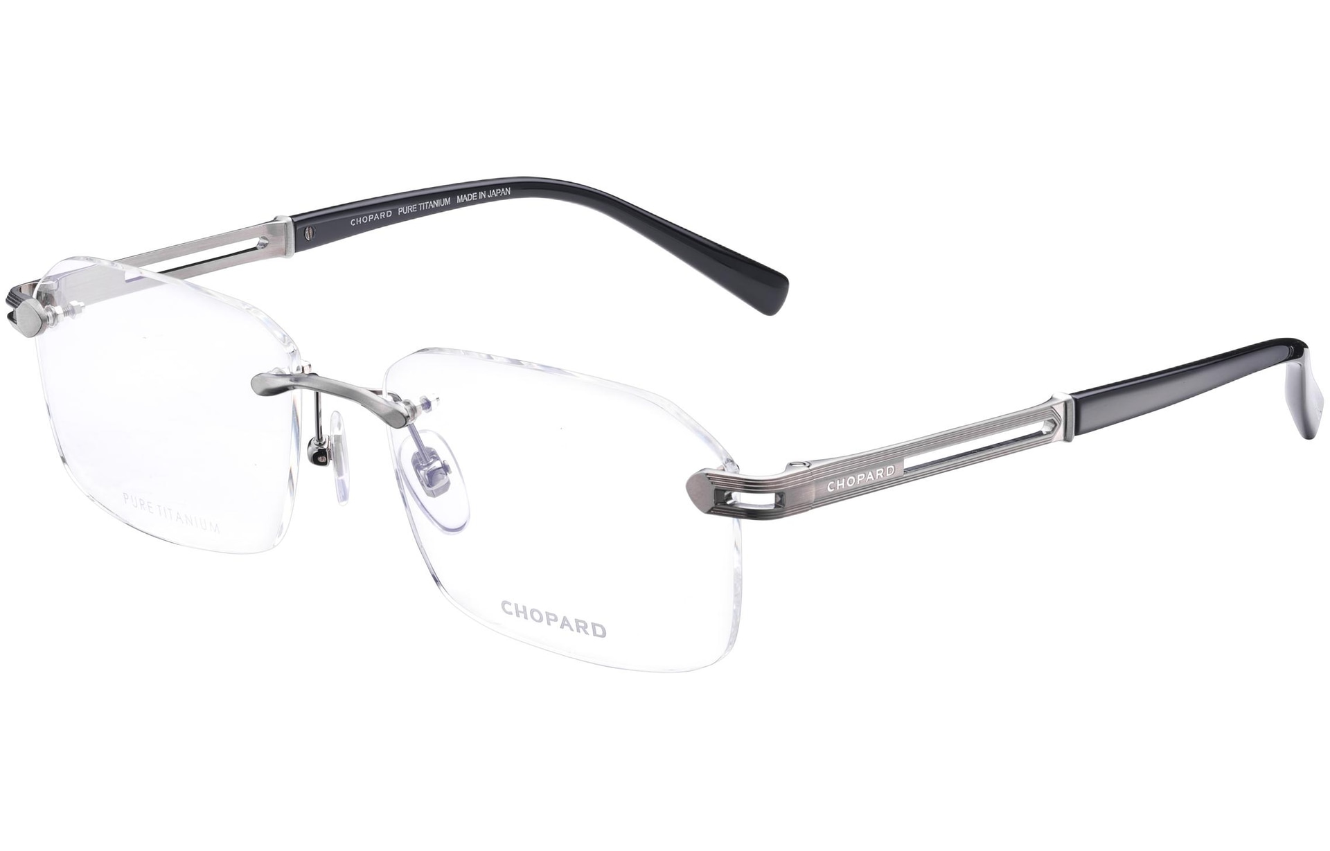 CHOPARD/萧邦 Chopard Classic Accessories Vintage Gunmetal Optical Frame Lightweight Titanium Asian Fit