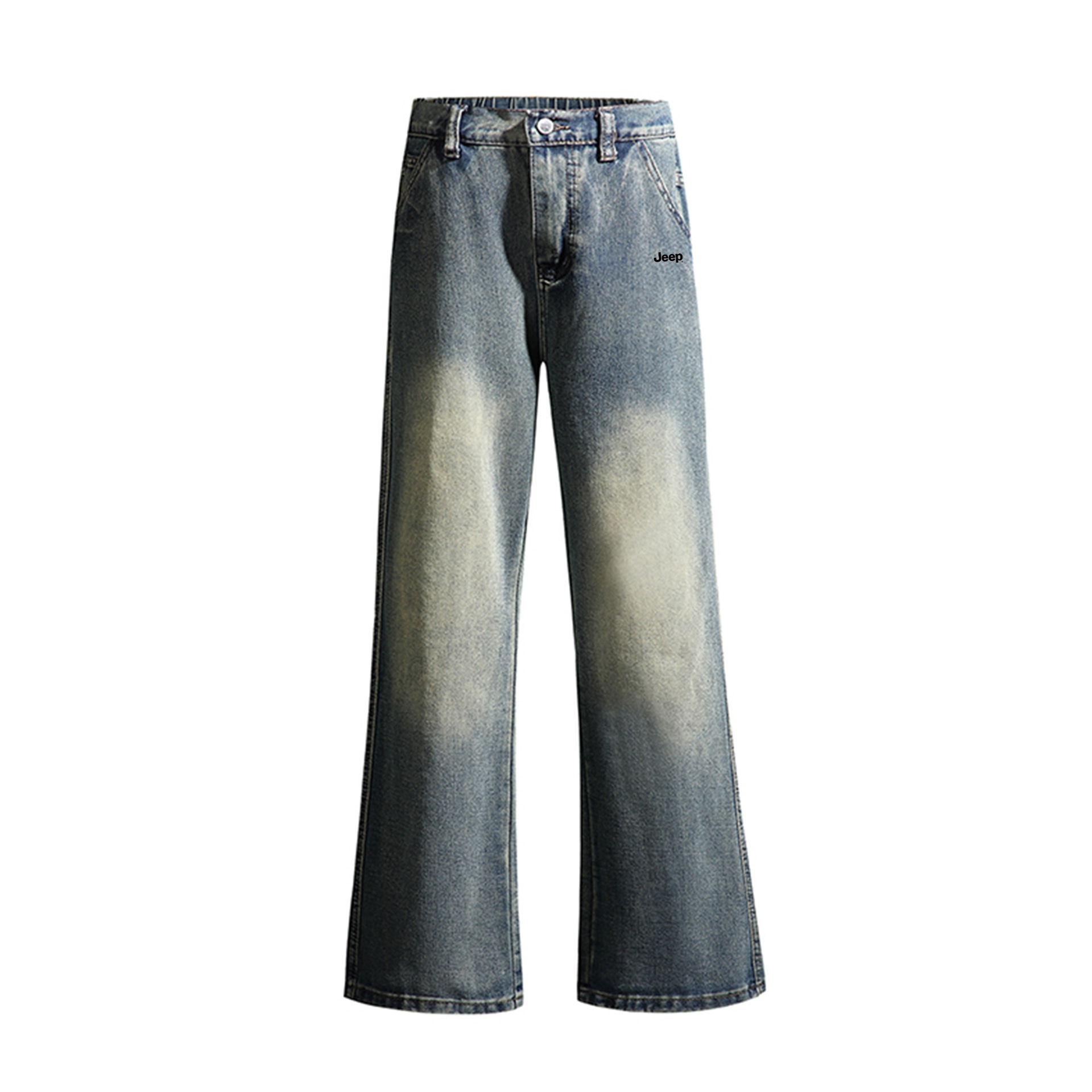 Jeep Vintage Wash Wide Leg Jeans