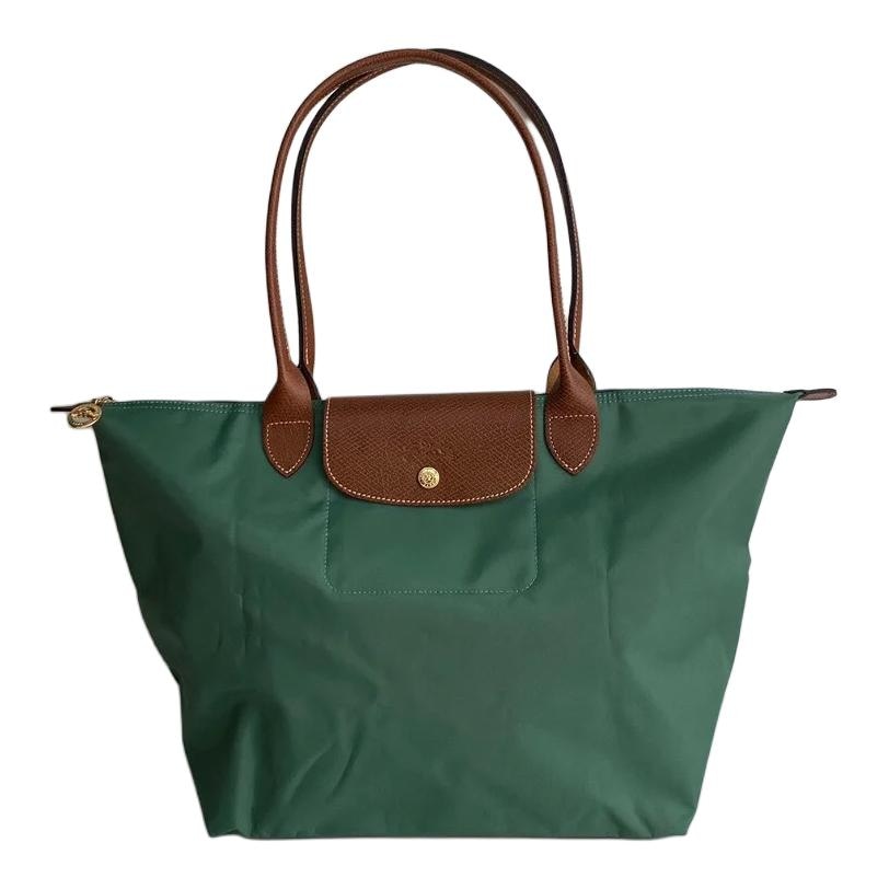 LONGCHAMP/珑骧 Longchamp Le Pliage Original Tote Large Green Brown
