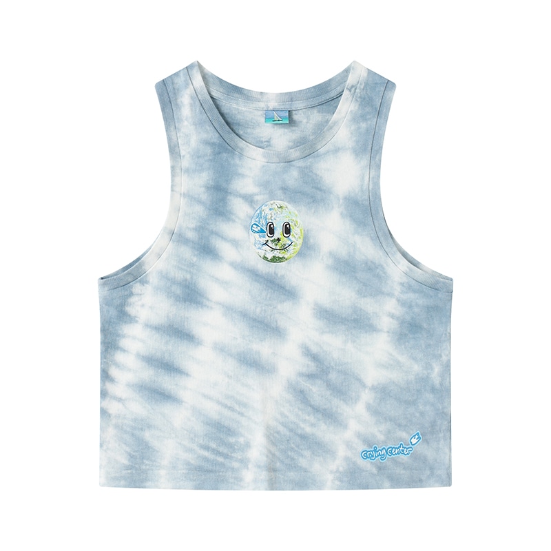 Crying Center Recycled Cotton Tie-Dye Tank Top