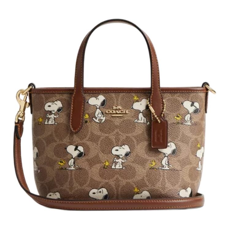 COACH/蔻驰 COACH x PEANUTS City 15 Brown