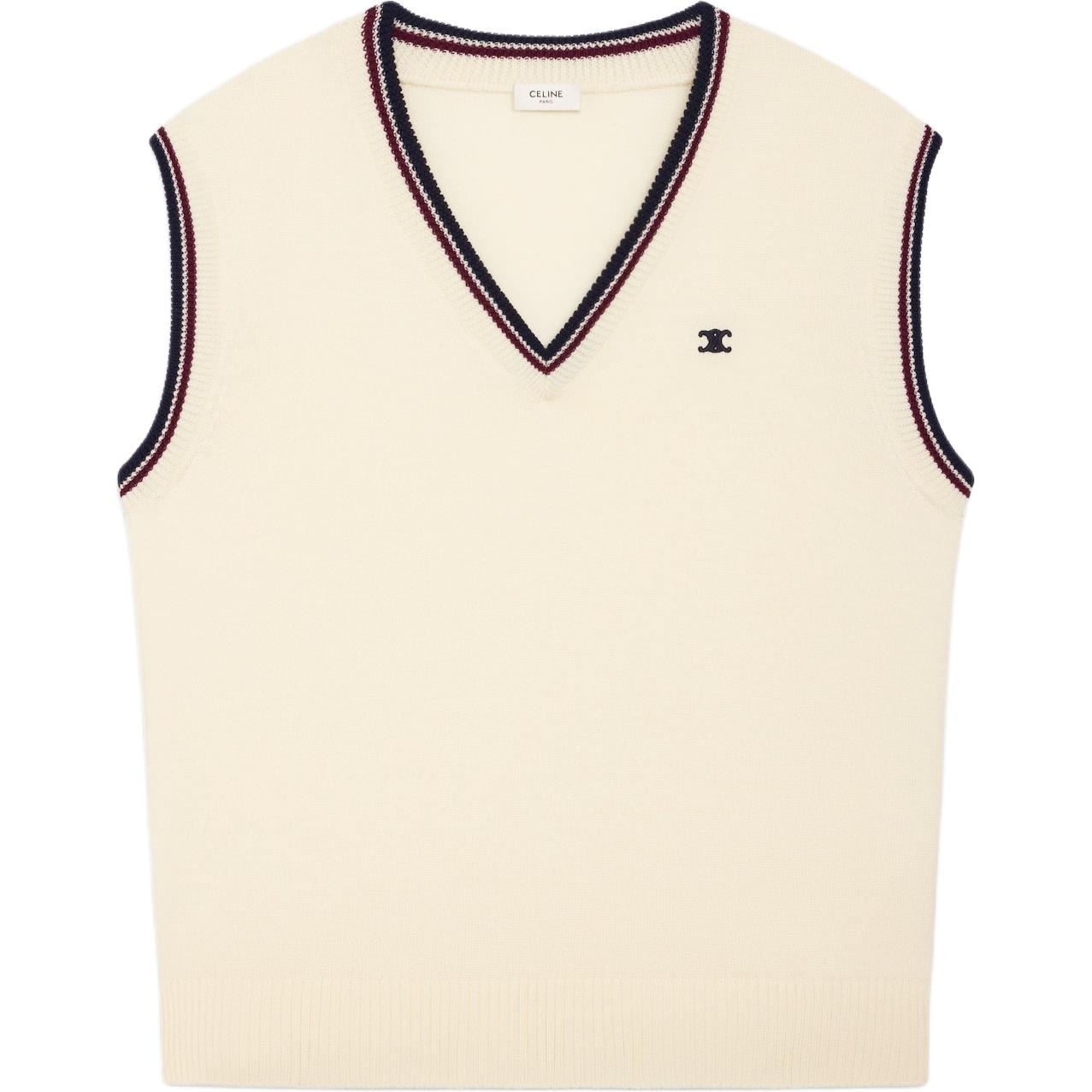 CELINE V-Neck Wool Vest