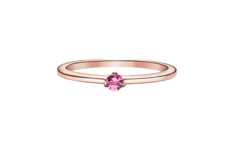 Pandora/潘多拉 Pandora Pink Solitaire Ring