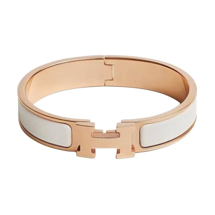 HERMES/爱马仕 Hermes Clic H White Bracelet