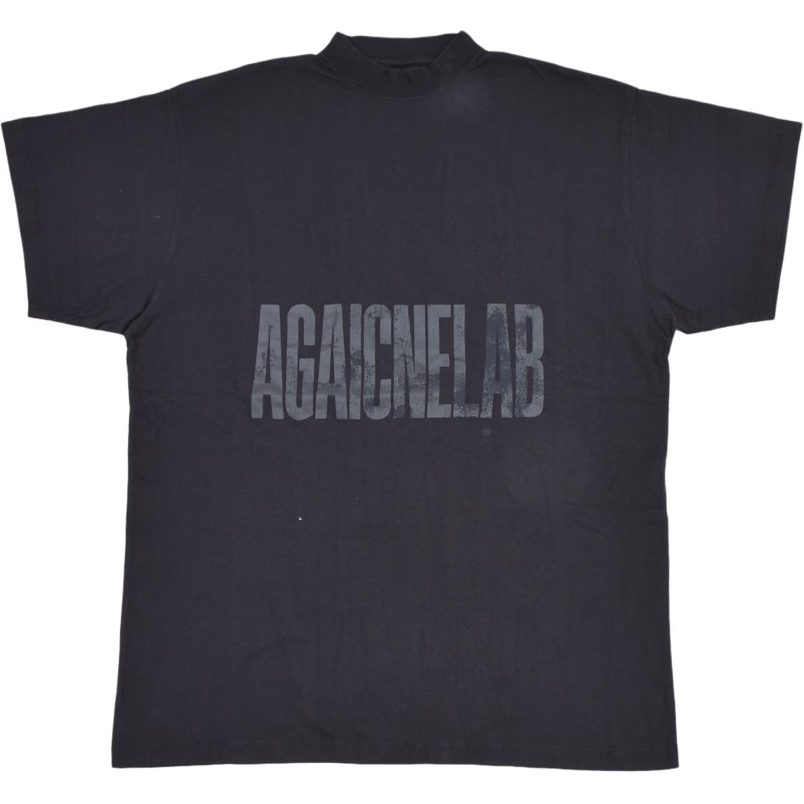 Balenciaga Graphic Logo T-Shirt Dark Grey