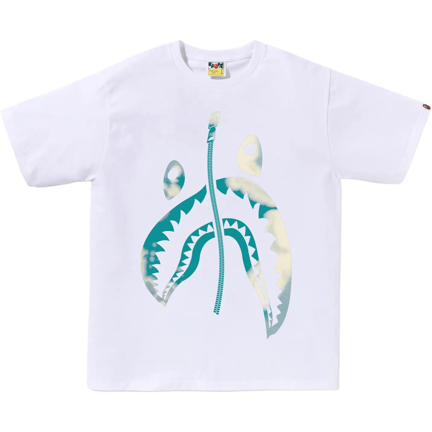 A BATHING APE BAPE SS25 Tie-Dye Shark Tee