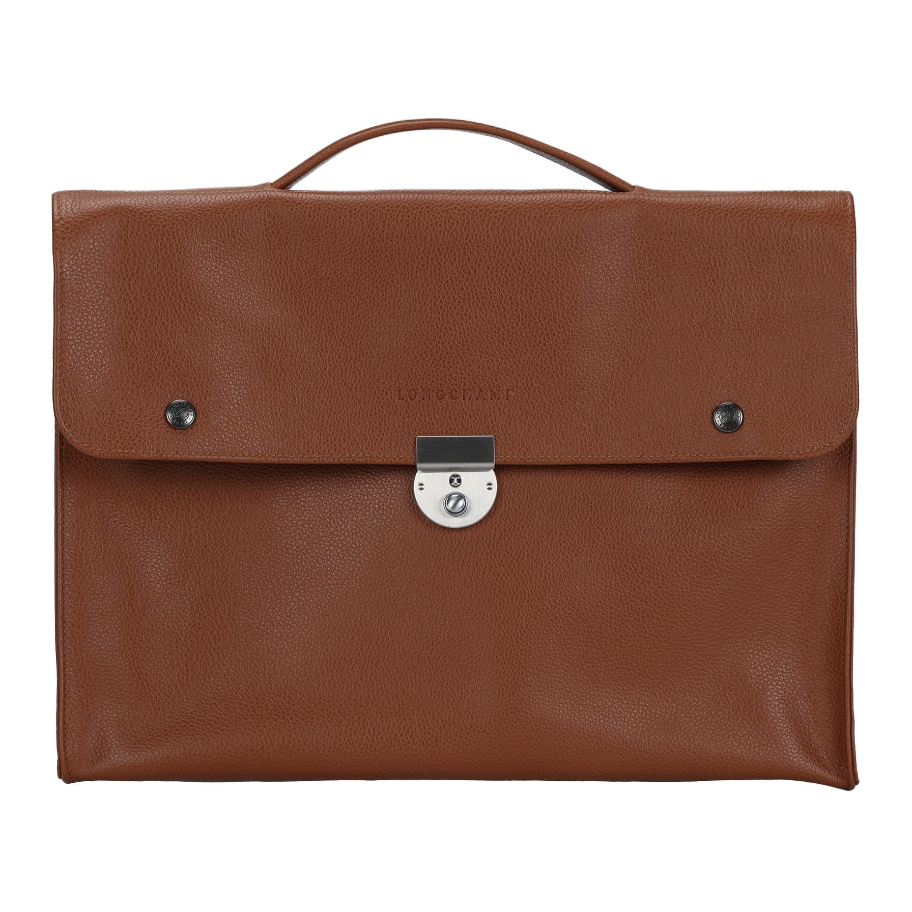 LONGCHAMP/珑骧 Longchamp Le Foulonné Briefcase Honey