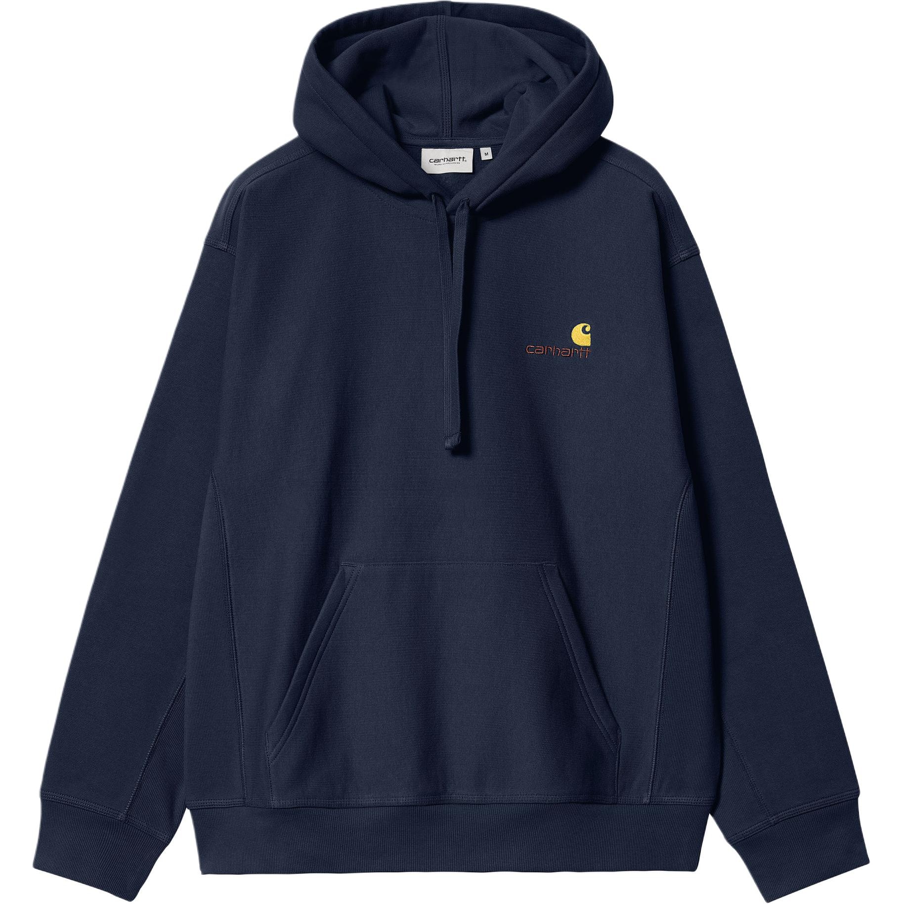 Carhartt WIP Hooded American Script Sweat Air Force Blue