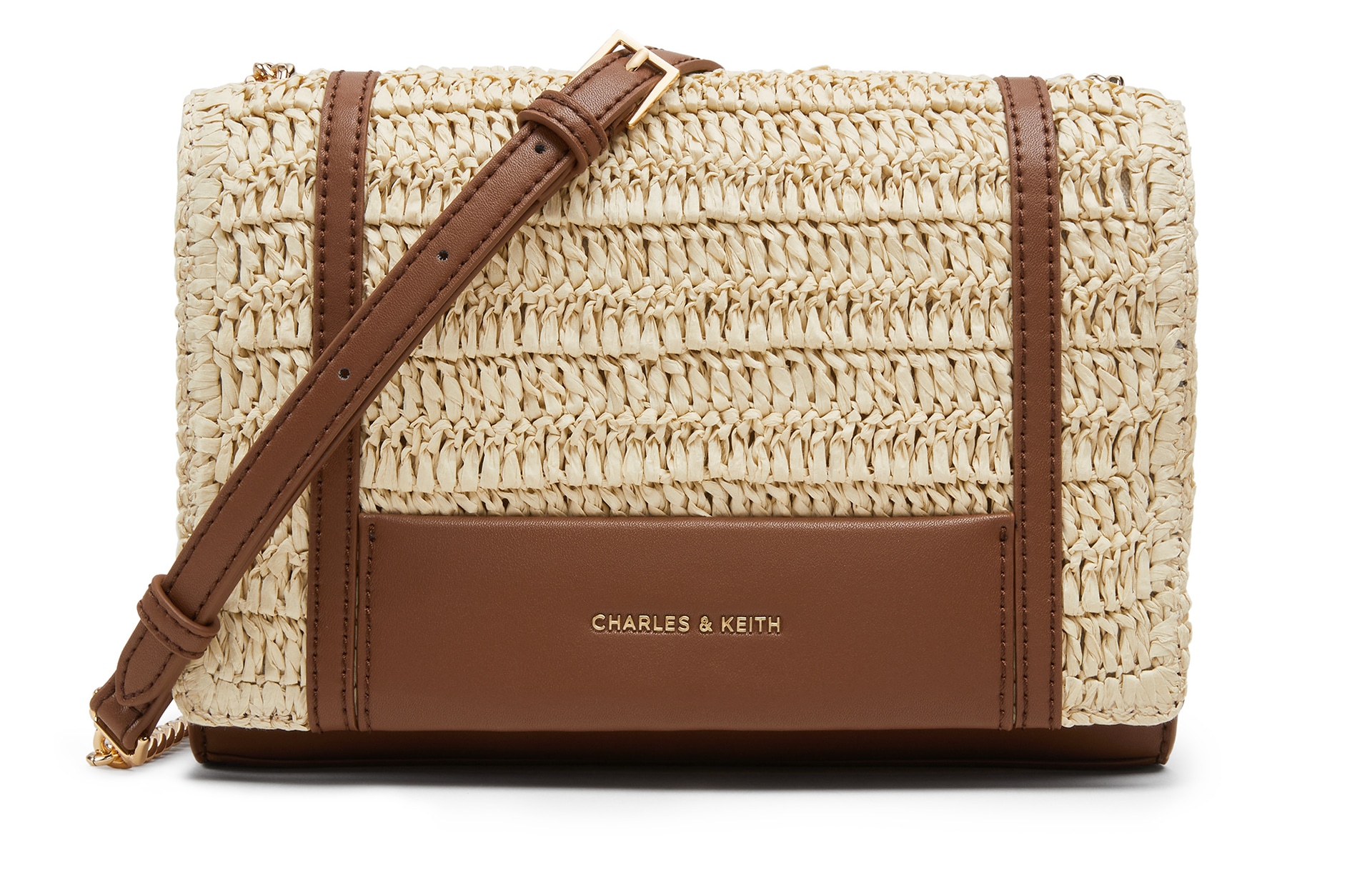 CHARLES&KEITH CHARLESKEITH ck Natural Raffia