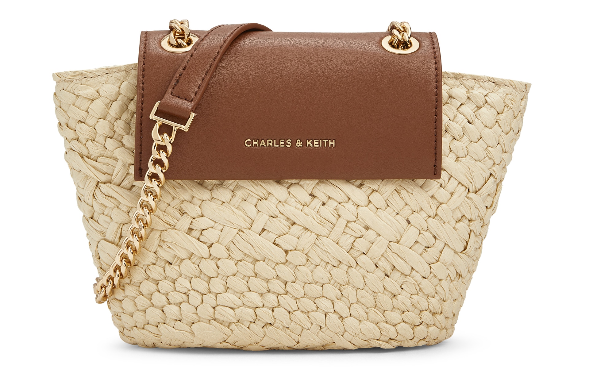 CHARLES&KEITH CHARLESKEITH ck Natural Raffia