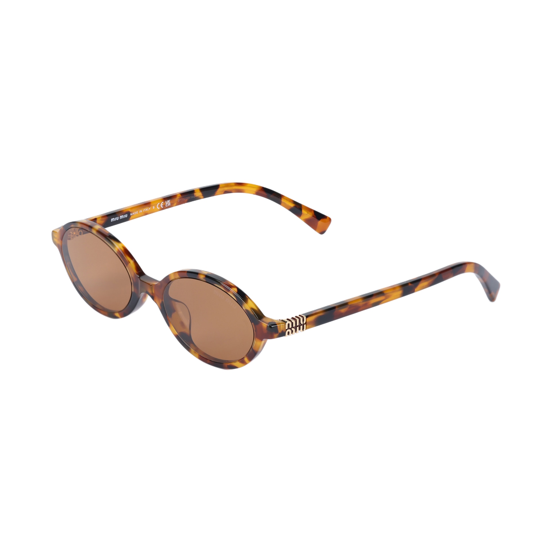 Очки Miu Miu Oval Sunglasses Brown