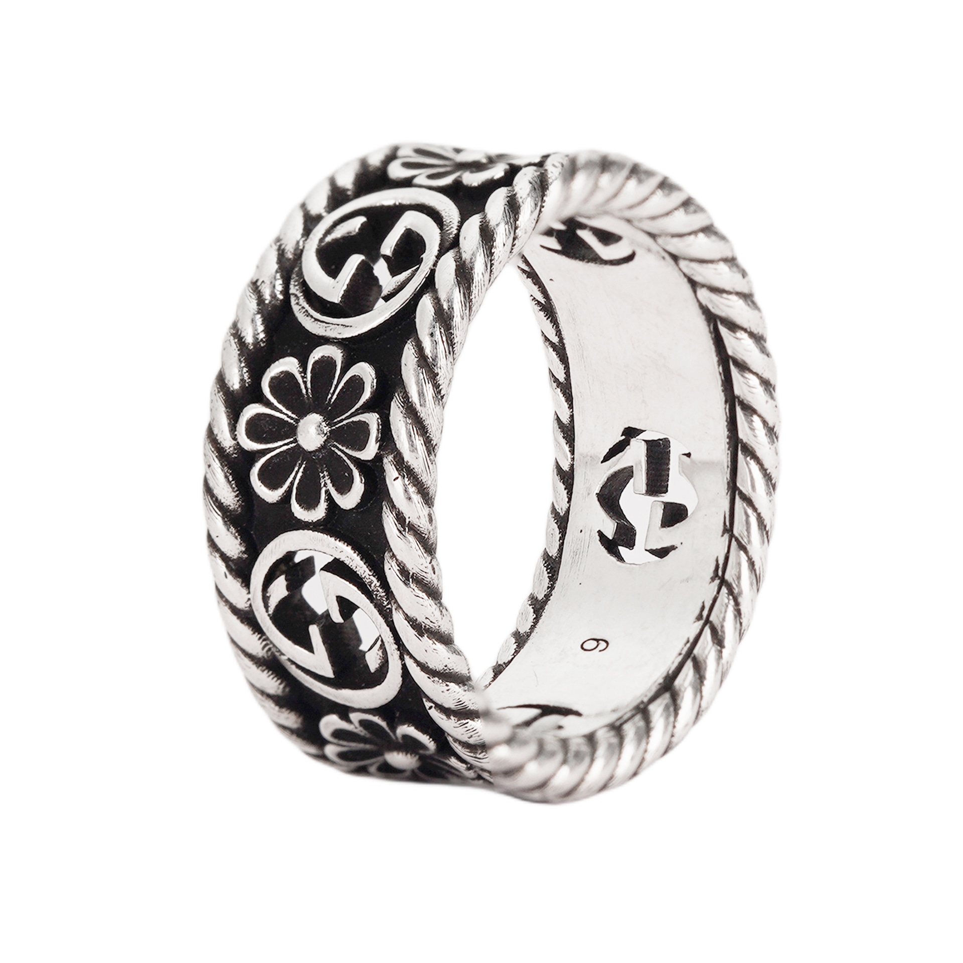 GUCCI/古驰 Gucci Interlocking G Silver Ring