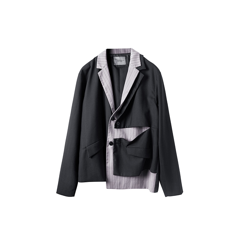 幻象者 Huànxiàngzhě Asymmetric Blazer Black