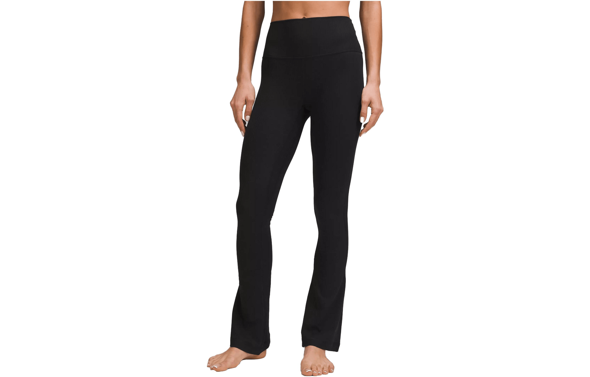 lululemon/露露乐蒙 lululemon Align Ribbed Mini-Flared Pant Extra Short Black