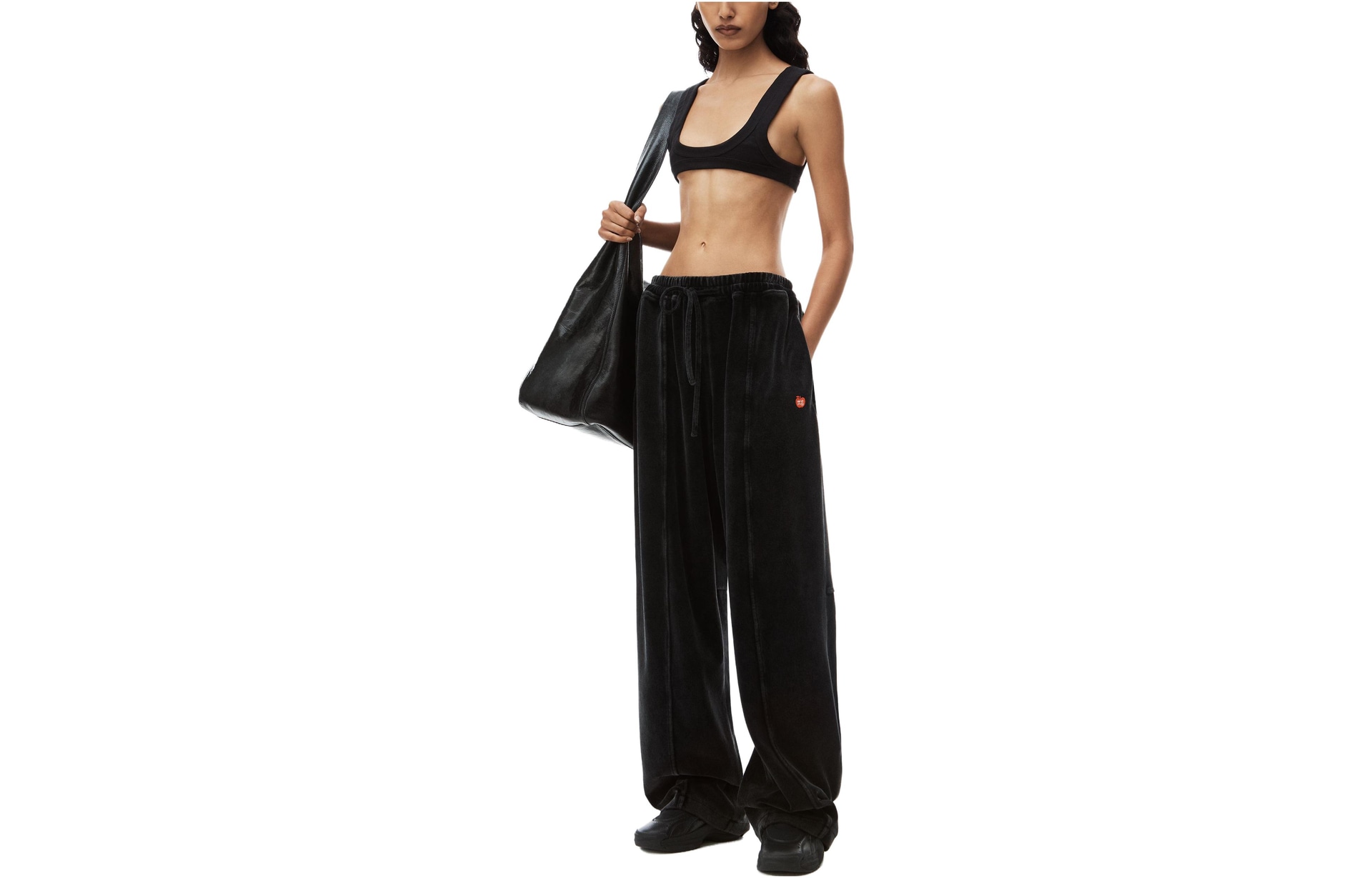 Alexander Wang SS24 Knit Joggers Black