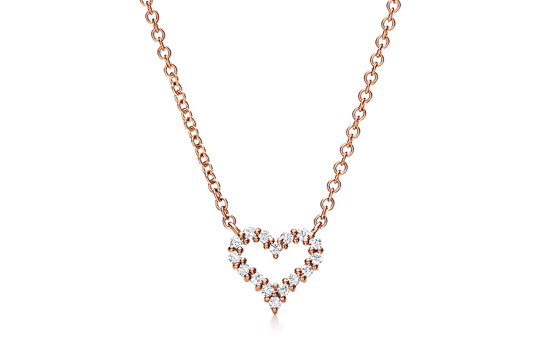 TIFFANY & CO./蒂芙尼 Tiffany & Co. Heart 18K Rose Gold Necklace