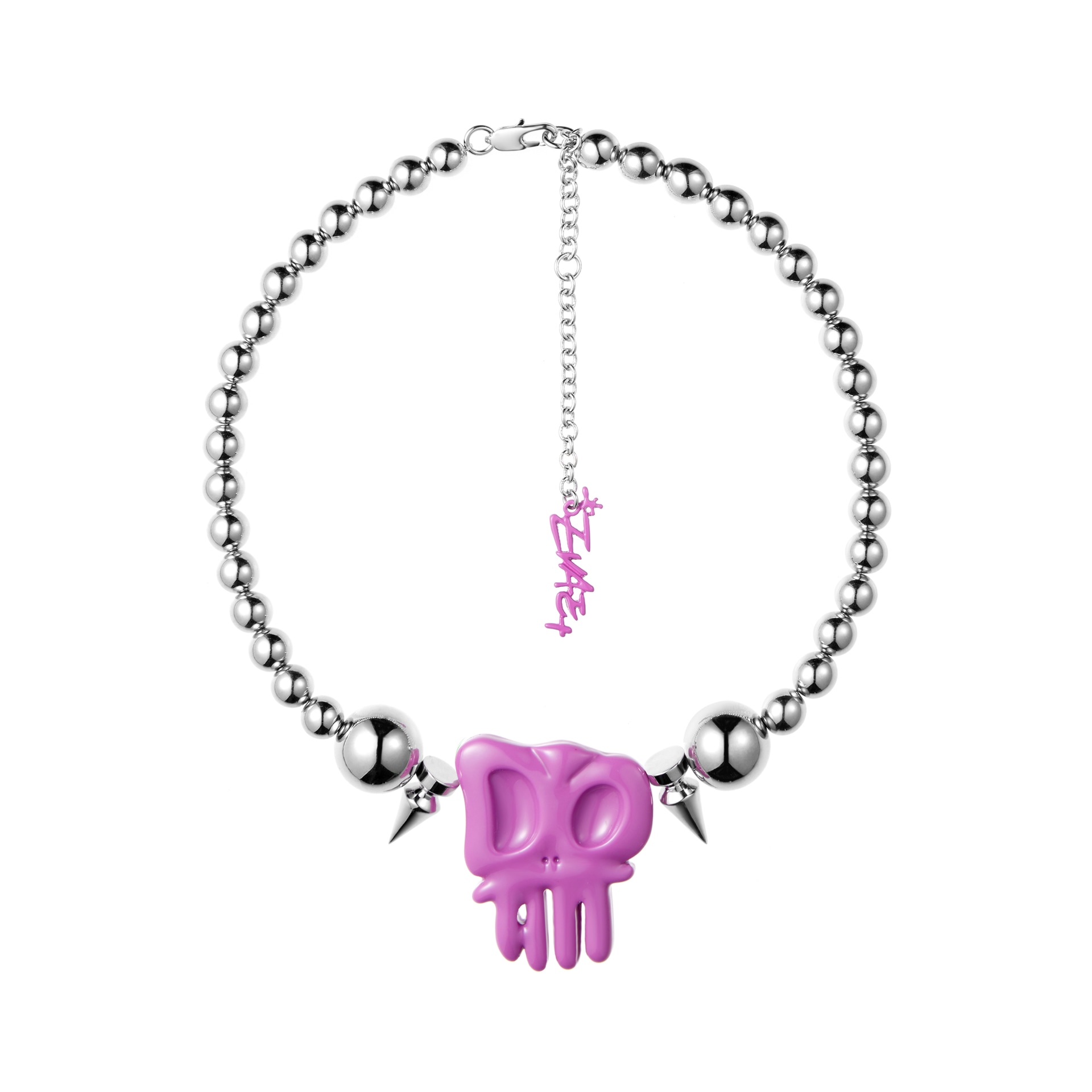 *EVAE+MOB EVAE+MOB Candy Series Necklace Pink Skull