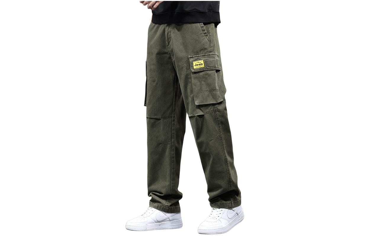 Jeep High Waist Loose Casual Pants