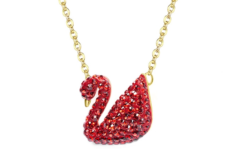 Swarovski/施华洛世奇 Swarovski Iconic Swan Necklace Large Red