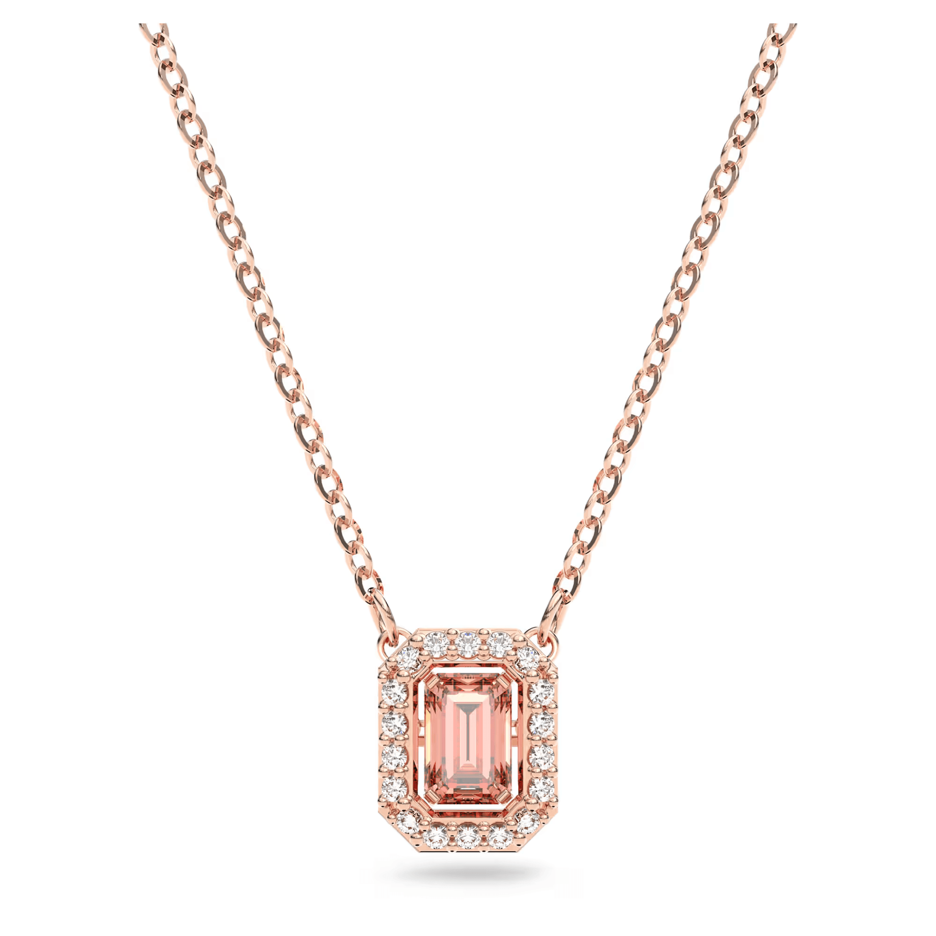 Swarovski/施华洛世奇 Swarovski Millenia Octagon Cut Necklace Pink