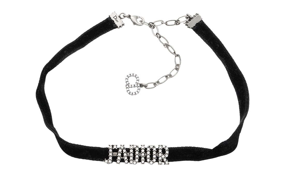 Dior J'adior Velvet Necklace Black
