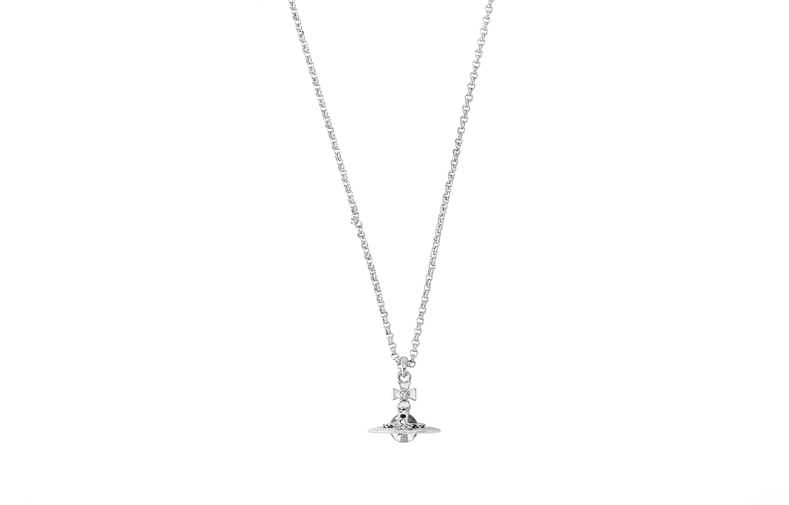 Vivienne Westwood Saturn Pendant Necklace Silver